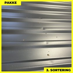 Trapezplade MTP 21 m/ dug - 2. sortering - 6 stk. af 5500 mm - Antracitgr - 34,1 m