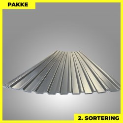 Trapezplade MTP 21 m/ dug - 2. sortering - 6 stk. af 5500 mm - Antracitgr - 34,1 m