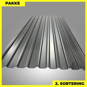 Trapezplade MTP 21 - 2. sortering - 4 stk. af 2750 mm - Sort - 11,3 m