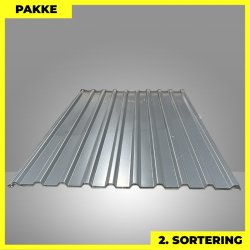 Trapezplade MTP 21 - 2. sortering - 16 stk. af 2250 mm - Antracitgr - 37,2 m