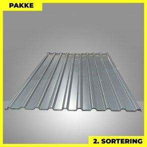 Trapezplade MTP 21 - 2. sortering - 16 stk. af 2250 mm - Antracitgr - 37,2 m