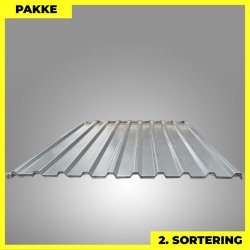 Trapezplade MTP 21 - 2. sortering - 16 stk. af 2250 mm - Antracitgr - 37,2 m