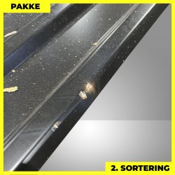 Trapezplade MTP 21 - 2. sortering - 4 stk. af 5000 mm - Sort - 20,7 m