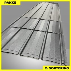 Pandeplade MTP 20/220 - 2. sortering - 8 stk. af 2600-5400 mm - Mat Sort - 36,8 m