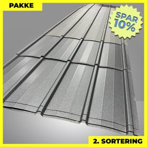 Pandeplade MTP 20/220 - 2. sortering - 8 stk. af 2600-5400 mm - Mat Sort - 36,8 m�