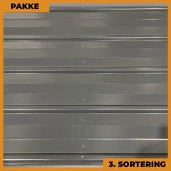 Pandeplade MTP 20/220 m/ dug - 3. sortering - 17 stk. af 6600 mm - Antracitgr - 121,1 m