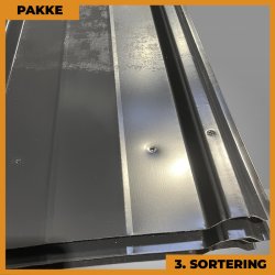 Pandeplade MTP 20/220 m/ dug - 3. sortering - 17 stk. af 6600 mm - Antracitgr - 121,1 m