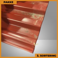 Trapezplade MTP 20 - 3. sortering - 17 stk. af 3600 mm - Mrkerd - 61,2 m