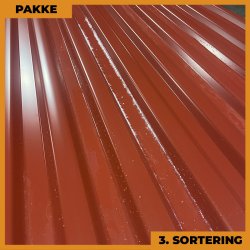 Trapezplade MTP 20 - 3. sortering - 6 stk. af 4000 mm - Mrkerd - 24 m