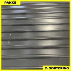 Trapezplade MTP 21 - 2. sortering - 20 stk. af 3000 mm - Antracitgr - 62,1 m