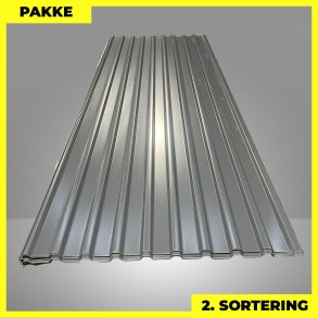 Trapezplade MTP 21 - 2. sortering - 20 stk. af 3000 mm - Antracitgr - 62,1 m