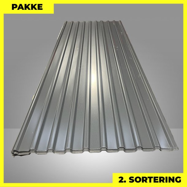 Trapezplade MTP 21 - 2. sortering - 20 stk. af 3000 mm - Antracitgr - 62,1 m