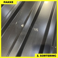 Trapezplade MTP 21 - 2. sortering - 31 stk. af 3000 mm - Sort - 96,2 m