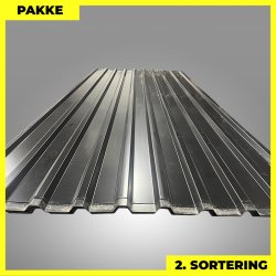 Trapezplade MTP 21 - 2. sortering - 31 stk. af 3000 mm - Sort - 96,2 m
