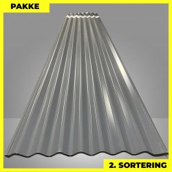 Sinus 35 - 2. sortering - 16 stk. af 5000-5940 mm - Antracitgr - 93,1 m