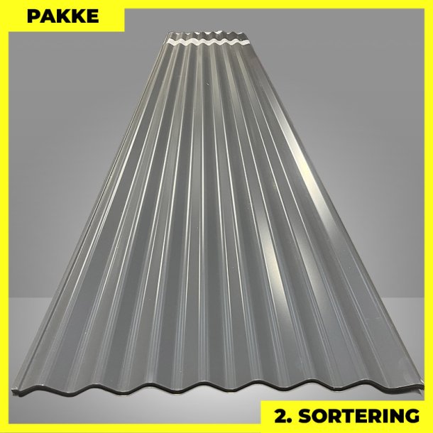 Sinus 35 - 2. sortering - 16 stk. af 5000-5940 mm - Antracitgr - 93,1 m