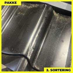 Teglstensprofil Traditionel - 2. sortering - 10 stk. af 2920 mm - Sort - 31,5 m