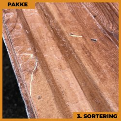 Trapezplade MVP 21 - V�g - 3. sortering - 6 stk. af 3000 mm - Wood Look - 18,6 m�