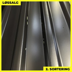 Trapezplade MTP 21 m/ dug - 2. sortering - 3000 mm - Sort