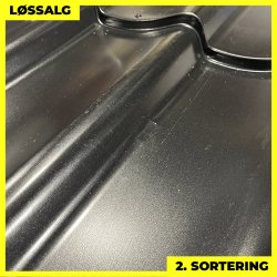 Teglstensprofil Traditionel m/ dug - 2. sortering - 2920 mm - Sort