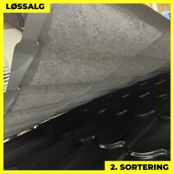 Teglstensprofil Traditionel m/ dug - 2. sortering - 2920 mm - Sort