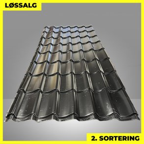 Teglstensprofil Traditionel m/ dug - 2. sortering - 2920 mm - Sort