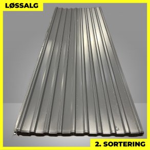 Trapezplade MTP 21 m/ dug - 2. sortering - 3000 mm - Antracitgr�