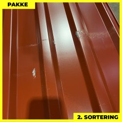 Trapezplade MTP 21 - 2. sortering - 6 stk. af 3000 mm - M�rker�d - 18,6 m�