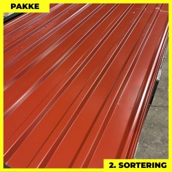 Trapezplade MTP 21 - 2. sortering - 6 stk. af 3000 mm - M�rker�d - 18,6 m�