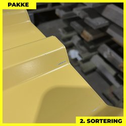 Trapezplade MTP 21 - 2. sortering - 5 stk. af 3000 mm - Gul - 15,5 m�