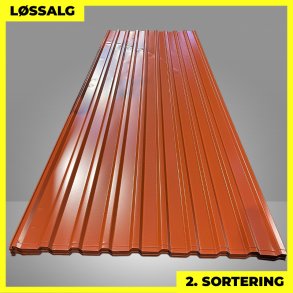 Trapezplade MTP 21 - 2. sortering - 3000 mm - Svenskr�d