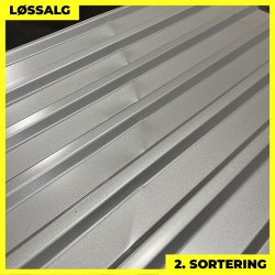 Trapezplade MTP 21 - 2. sortering - 3000 mm - Silver