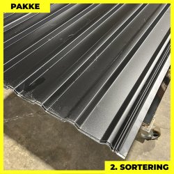 Trapezplade MTP 21 - 2. sortering - 6 stk. af 3000 mm - Mat Sort - 18,6 m�