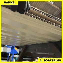 Trapezplade MTP 21 - 2. sortering - 6 stk. af 3000 mm - Teglr�d - 18,6 m�