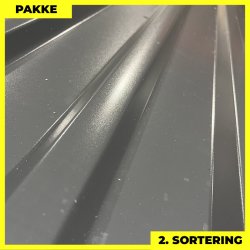 Trapezplade MTP 21 - 2. sortering - 6 stk. af 3000 mm - Mat Antracitgr� - 18,6 m�