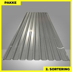 Trapezplade MTP 21 - 2. sortering - 6 stk. af 3000 mm - Mat Antracitgr� - 18,6 m�