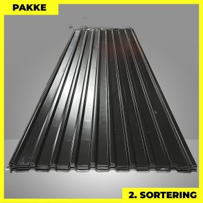 Trapezplade MTP 21 - 2. sortering - 26 stk. af 3000 mm - Mat Sort - 80,7 m�