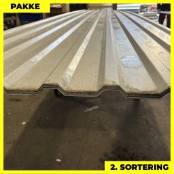 Trapezplade MTP 18 - 2. sortering - 13 stk. af 5500 mm - Aluzink - 76,5 m�