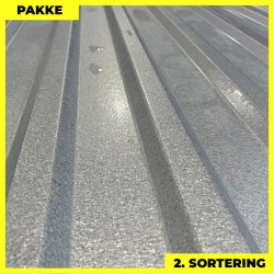 Trapezplade MTP 18 - 2. sortering - 13 stk. af 5500 mm - Aluzink - 76,5 m�