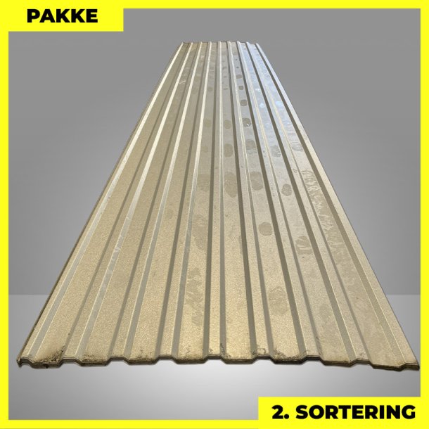 Trapezplade MTP 18 - 2. sortering - 13 stk. af 5500 mm - Aluzink - 76,5 m�