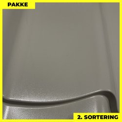 Teglstensprofil Traditionel - 2. sortering - 8 stk. af 2920 mm - Gr�hvid - 25,2 m�