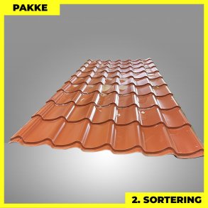 Teglstensprofil Traditionel - 2. sortering - 15 stk. af 3280 mm - Teglr�d - 53,1 m&sup2;