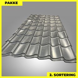 Teglstensprofil Traditionel - 2. sortering - 5 stk. af 2920 mm - Antracitgr� - 15,7 m&sup2;