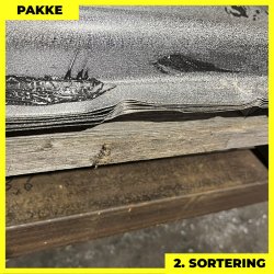 Teglstensprofil Traditionel - 2. sortering - 20 stk. af 2920 mm - Mat Sort - 63 m&sup2;