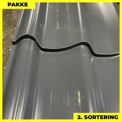 Teglstensprofil Traditionel - 2. sortering - 14 stk. af 2920 mm - Grafitgr� - 44,1 m&sup2;