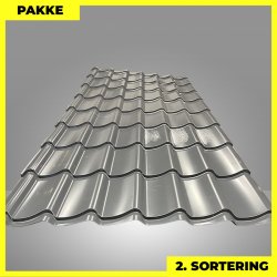 Teglstensprofil Traditionel - 2. sortering - 14 stk. af 2920 mm - Grafitgr� - 44,1 m&sup2;