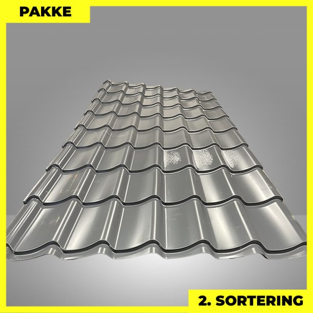 Teglstensprofil Traditionel m/ dug - 2. sortering - 6 stk. af 2920 mm - Grafitgr� - 18,9 m�