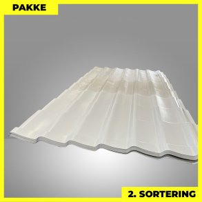 Teglstensprofil Traditionel m/ dug - 2. sortering - 10 stk. af 2920 mm - Lysegr� - 31,5 m&sup2;