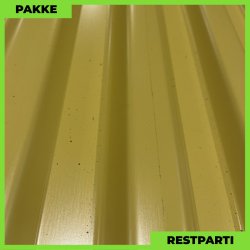 Trapezplade MTP 20 - Restparti - 12 stk. af 2900 mm - 0,50 mm - Gul - 34,8 m�