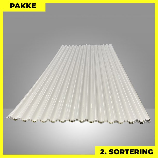 Sinus 18 - 2. sortering - 13 stk. af 2885-3000 mm - Gr�hvid - 41,3 m�